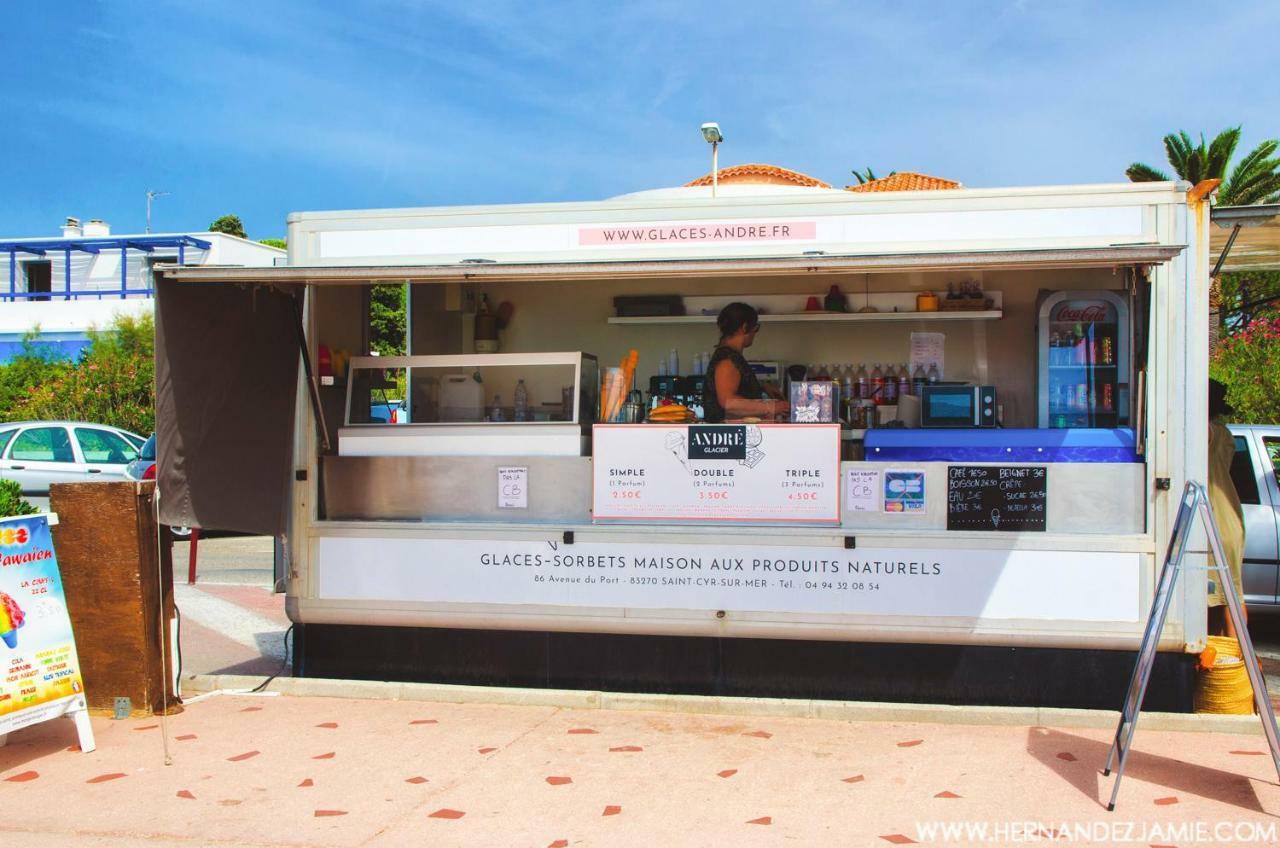 Mer & Relax - Parking - Wifi - Terrasse - Mer Saint-Cyr-sur-Mer Exteriör bild